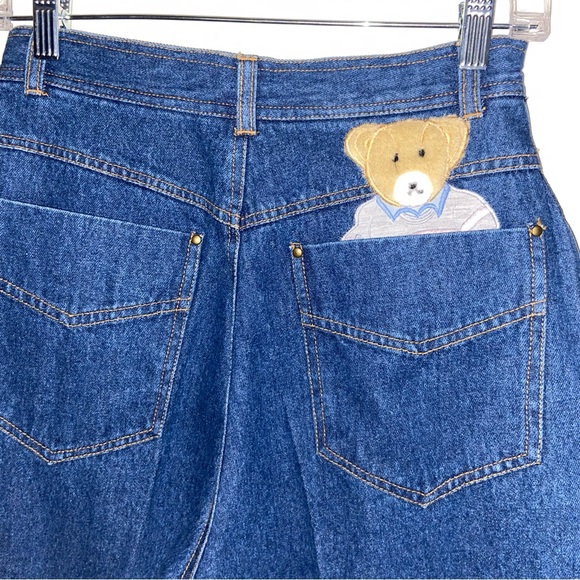 Together Denim - Vintage Together Jeans Womens 26” Waist Embroidered Teddy Bear Denim Mom 80s
